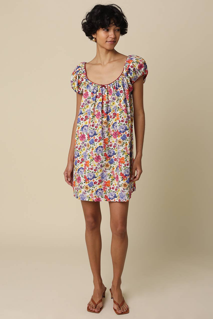 Garden Babydoll Mini Dress