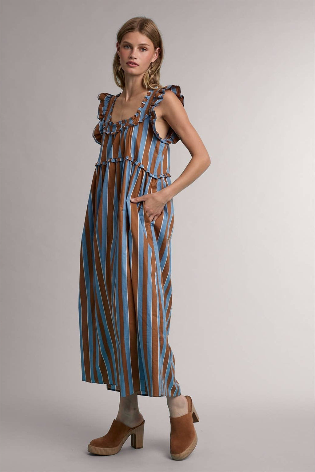 Coco Ruffle Midi Dress