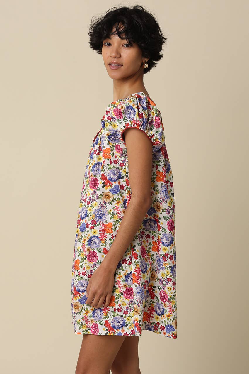 Garden Babydoll Mini Dress