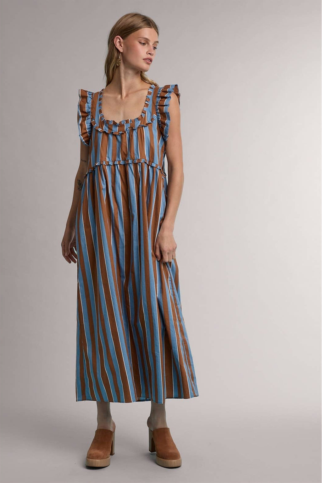 Coco Ruffle Midi Dress